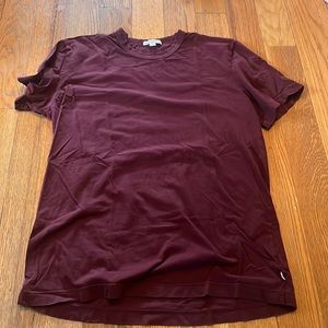 James Peres | short-sleeve maroon shirt